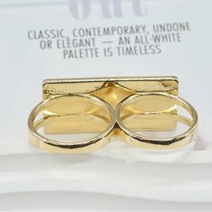 Gold Double Ring Jesus gold plated